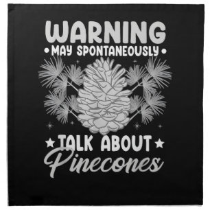 Pinecone Tree Funny Plant Mountain Forest Cloth Napkin