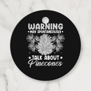 Pinecone Tree Funny Plant Mountain Forest Favor Tags
