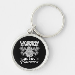 Pinecone Tree Funny Plant Mountain Forest Keychain