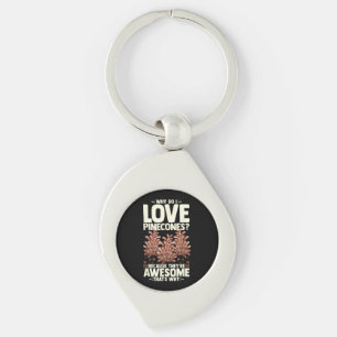 Pinecone Tree Funny Plant Mountain Forest Keychain