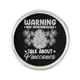 Pinecone Tree Funny Plant Mountain Forest Lapel Pin