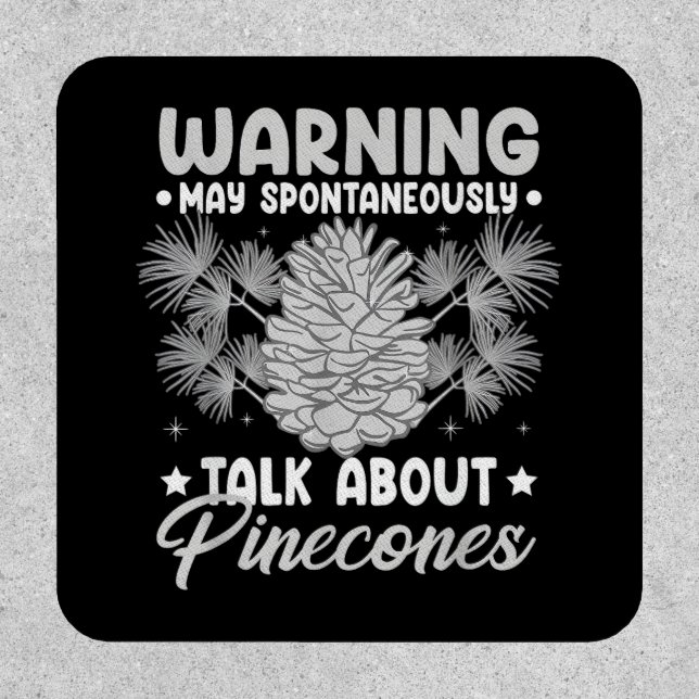 Pinecone Tree Funny Plant Mountain Forest Patch (Front)