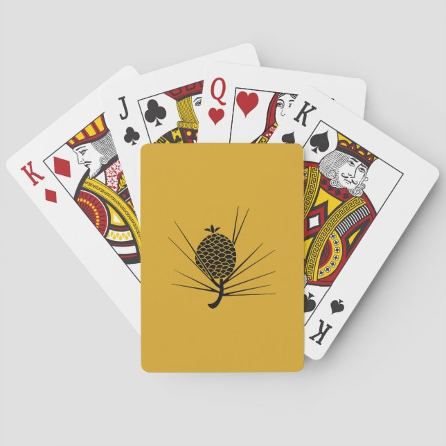 pinecone with needles poker cards (Back)