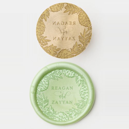 Wedding Mailing Accessories 15 Pinecone Wreath Wedding Wax Seal Stamp