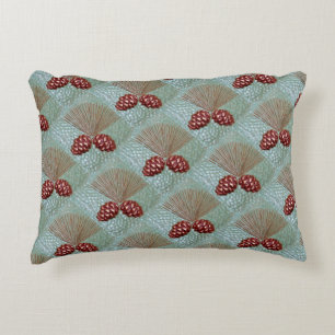 PineconeAccent Throw Pillow