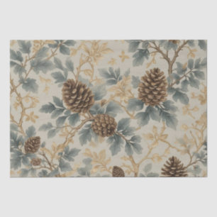 Pinecones and Branches Tissue Paper