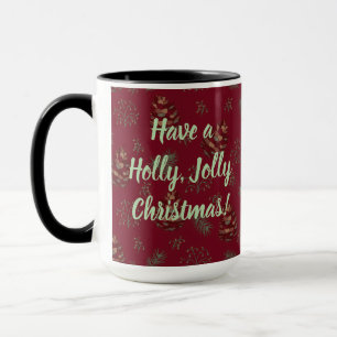 Pinecones & Berries Holly Jolly Mug