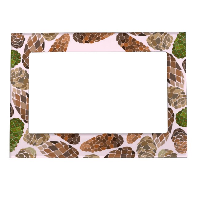 Pinecones Magnet Picture Frame (Front)