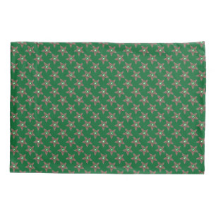 Pinecones stars pillow case