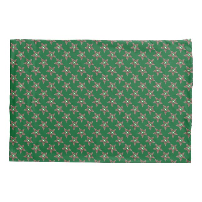 Pinecones stars pillow case (Back)