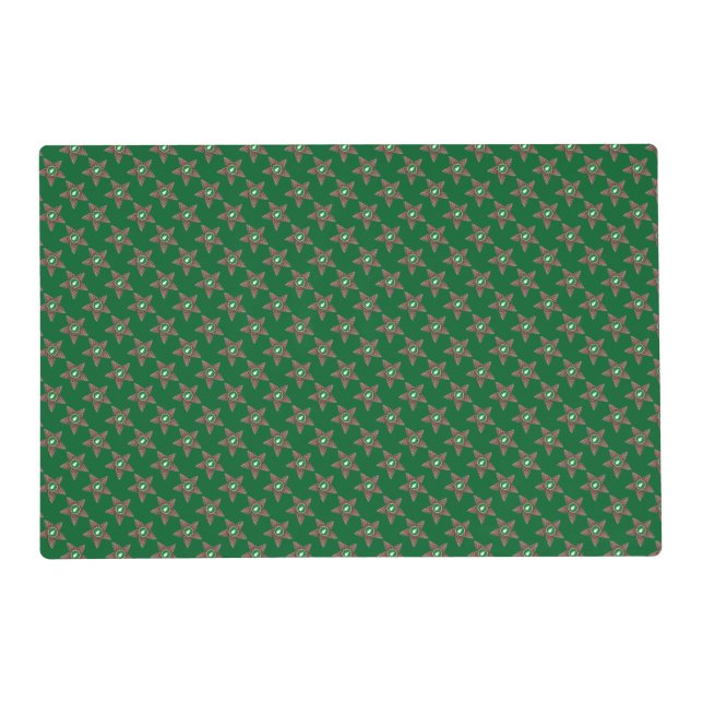 Pinecones stars placemat (Back)