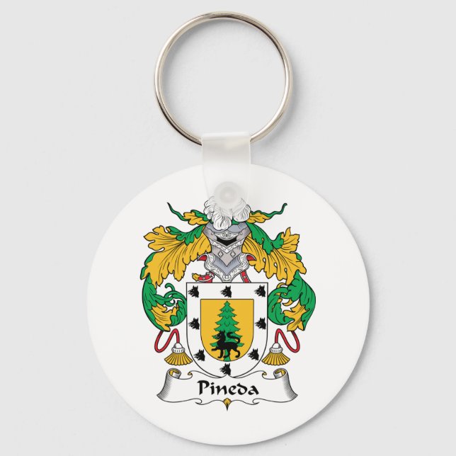 Pineda Family Crest Keychain (Front)