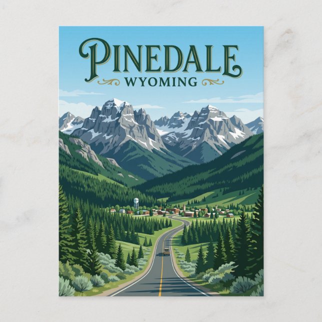 Pinedale USA Postcard (Front)