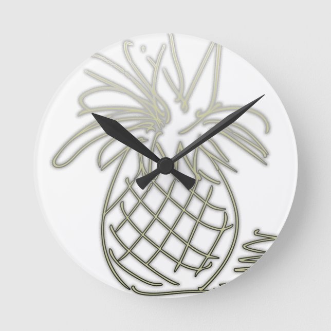 PineDoodle Round Clock (Front)