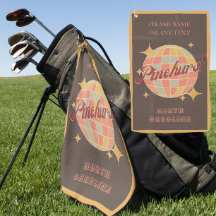 Pinehurst City north Carolina golfing golfer Golf Towel