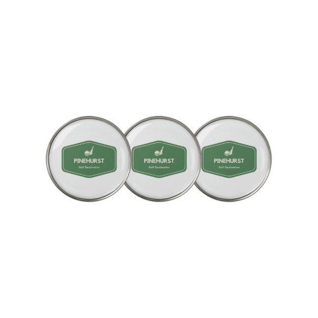 Pinehurst North Carolina Golf Destination Ball Marker (3 Up)