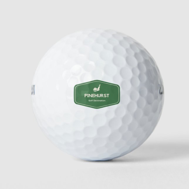 Pinehurst North Carolina Golf Destination Balls (Front)