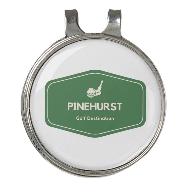 Pinehurst North Carolina Golf Destination Hat Clip (Front)