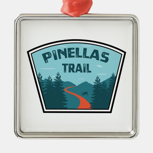 Pinellas Trail Metal Ornament (Front)