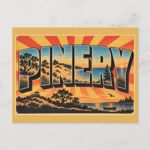 Pinery ON Dunes Oak Savanna Lake Huron Art Postcard