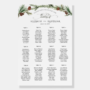 Pinery Wedding Seating Chart Foam Board