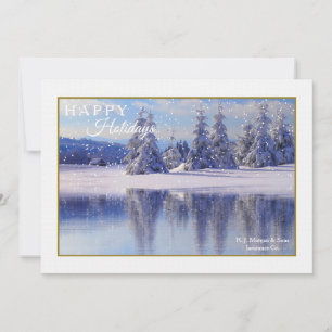 Pines in the Snow Holiday Card