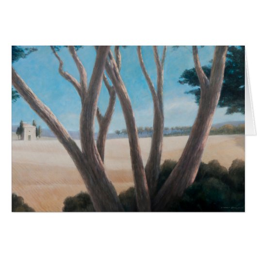 Pines near Pienza 2012 Cards (Front Horizontal)
