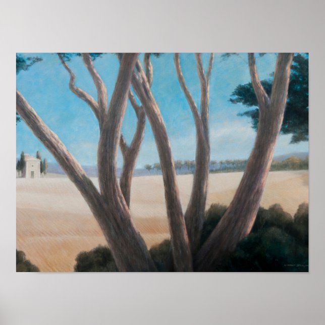 Pines near Pienza 2012 Poster (Front)