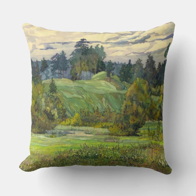 Pines Throw Pillow (Front)