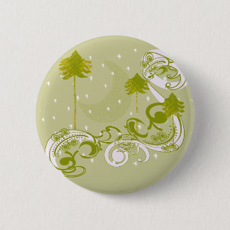 Pines with Moon-Customize Change BackGround Color Pinback Button