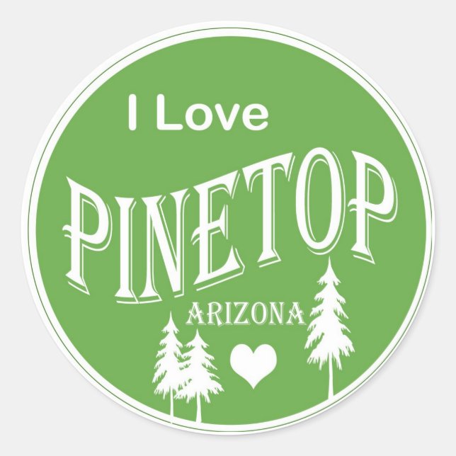 Pinetop Arizona Classic Round Sticker (Front)