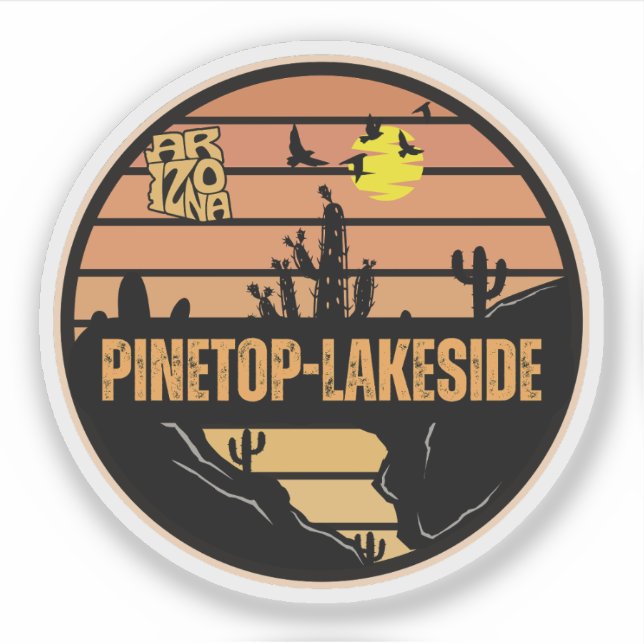 Pinetop-Lakeside, Arizona Sticker (Front)