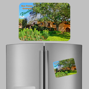 Pinewood Estate Mansion Bok Tower Gardens Florida Magnet by Sozo4all at Zazzle