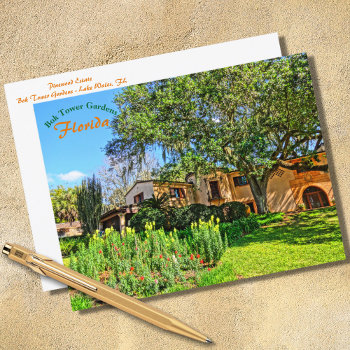 Pinewood Estate Mansion Bok Tower Gardens Florida Postcard by Sozo4all at Zazzle