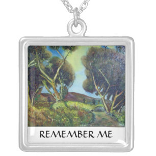 PINEWOOD IN TUSCANY SILVER PLATED NECKLACE