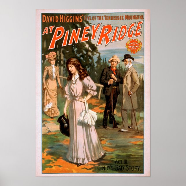 Piney Ridge "Idyl of the Tennessee Mountains" Poster (Front)