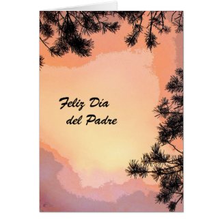 Piney Sunset Dia del Padre Card
