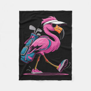 Ping Flamingo Golf Sungles Woman Ladies Men Golf L Fleece Blanket