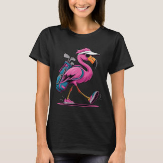 Ping Flamingo Golf Sungles Woman Ladies Men Golf L T-Shirt