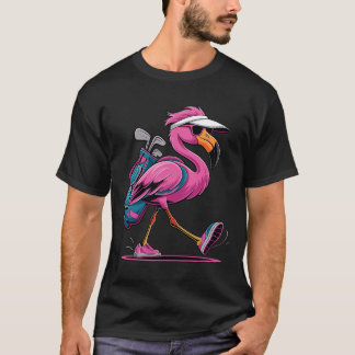 Ping Flamingo Golf Sungles Woman Ladies Men Golf L T-Shirt