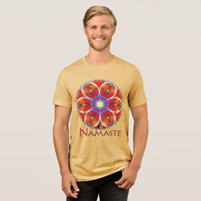 Ping Namaste Kaleidoscope T-shirt Tri-Blend Shirt (Front Full)