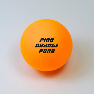 Ping Orange Pong Ball