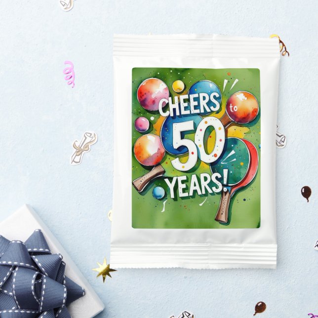 Ping Pong 50th Birthday  Margarita Drink Mix (Packets)
