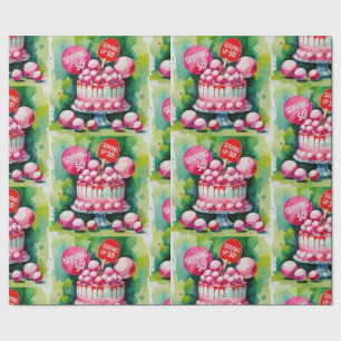 Ping Pong 50th Birthday Wrapping Paper