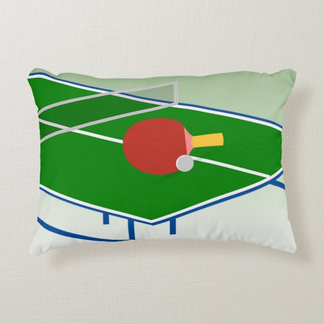 Ping Pong Abstract Accent Pillow
