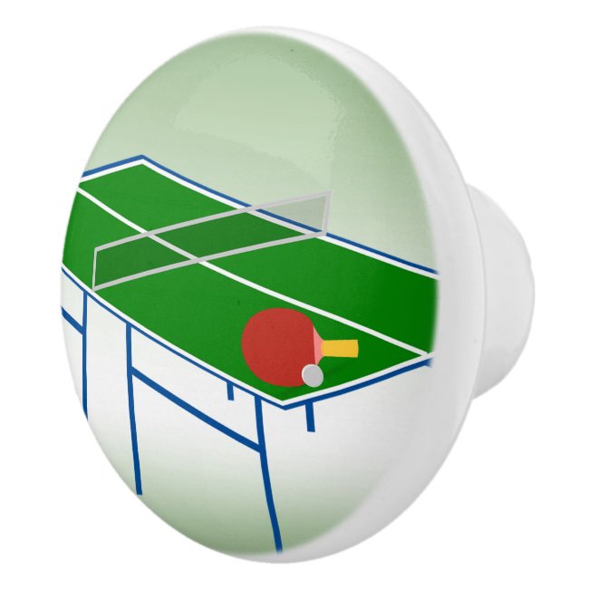 Ping Pong Abstract Ceramic Knob