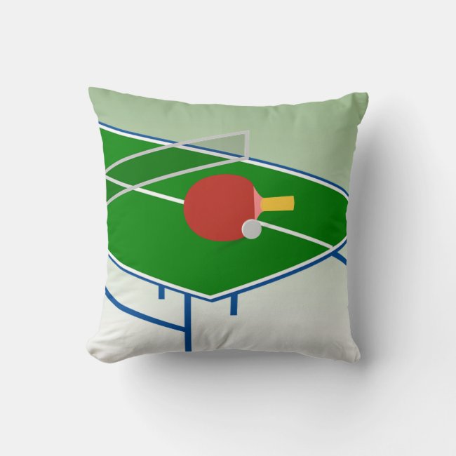 Ping Pong Abstract Pillow