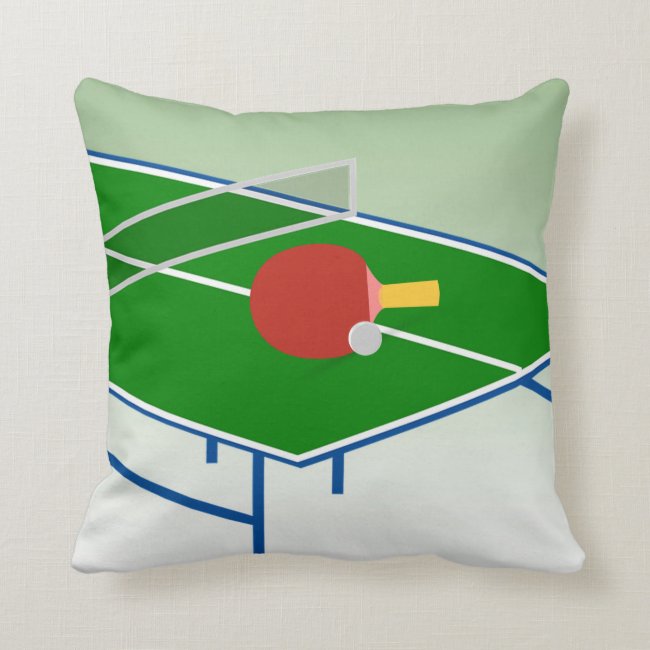 Ping Pong Abstract Pillow
