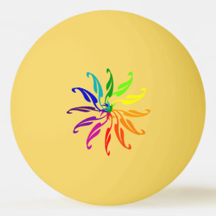 Ping Pong Ball - Color Wheel Leaves