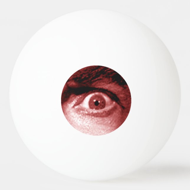 Ping Pong Ball - Novelty Eye Design. (Front)